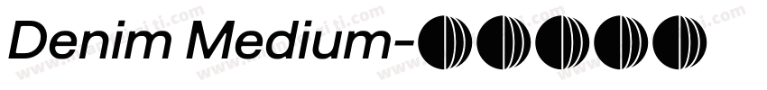 Denim Medium字体转换